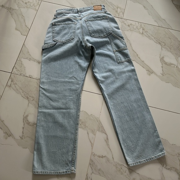 HOLLISTER Hight Rise Dad Jeans Light blue denim wash size 29 or 8 NEW NWT - Picture 11 of 12